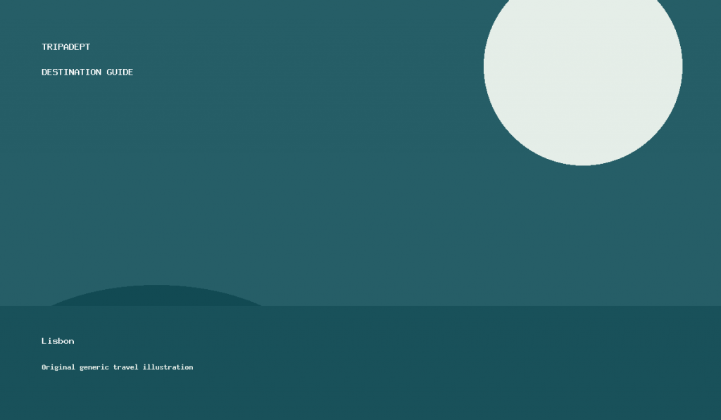 Lisbon travel guide illustration