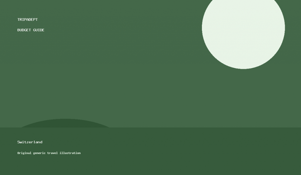Switzerland travel guide illustration