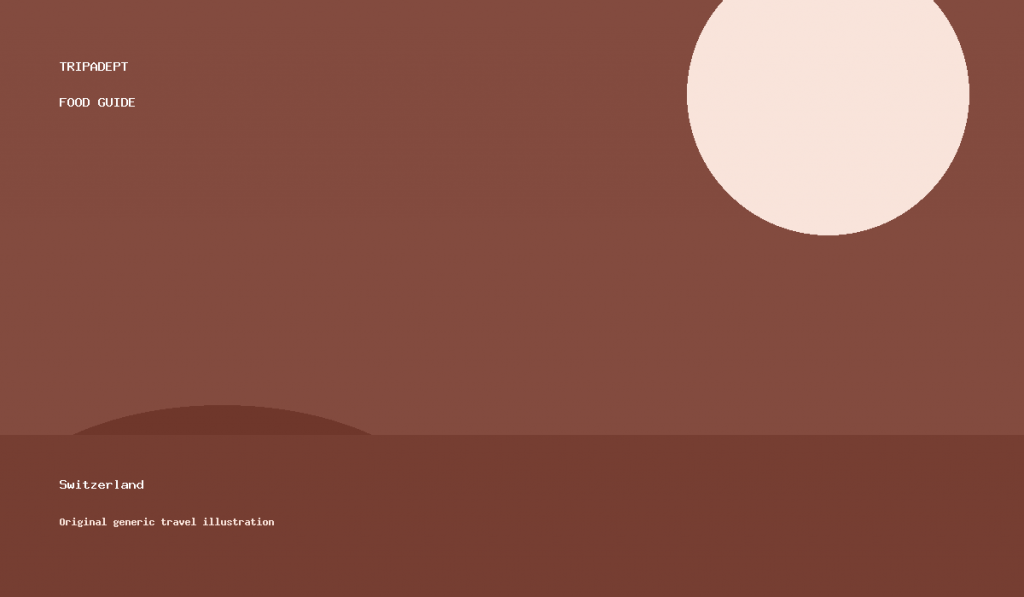 Switzerland travel guide illustration