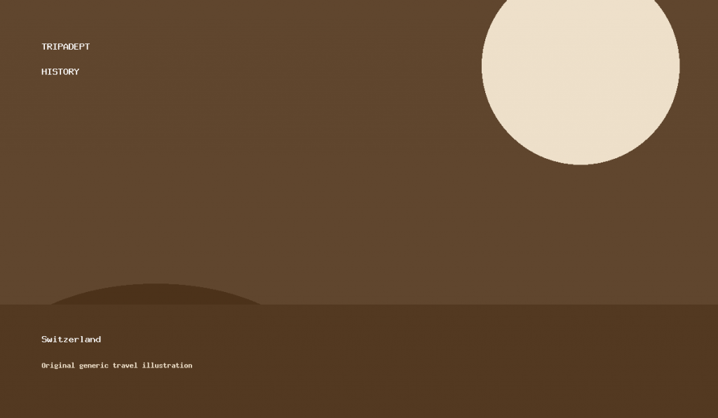 Switzerland travel guide illustration