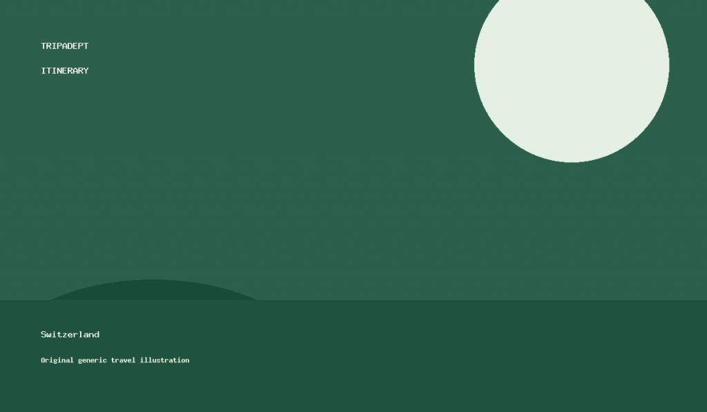 Switzerland travel guide illustration